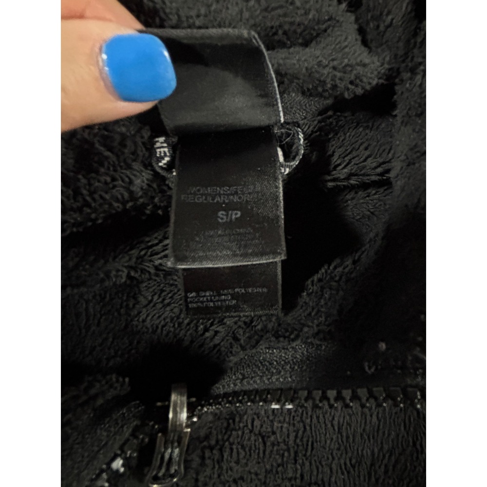 North Face Jacket Osito Fleece Women Small Black Full Zip Soft Warm Layer - Picture 6 of 11